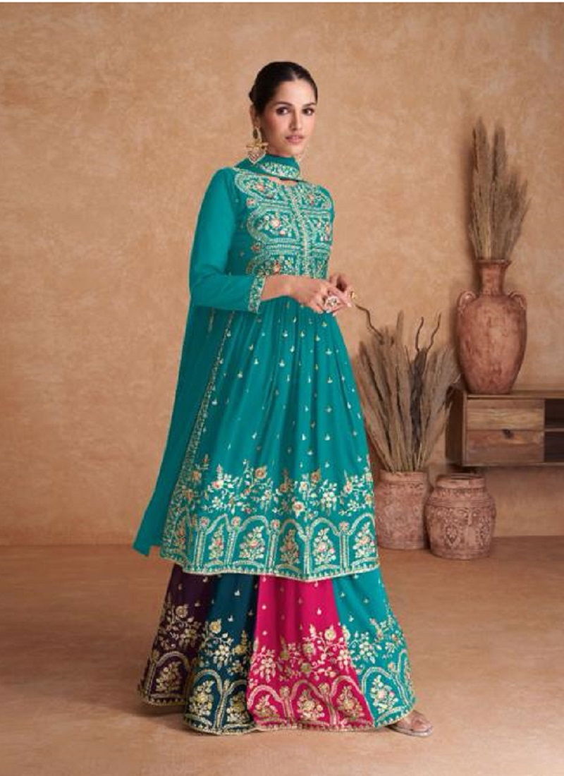 Gulkayra Almirah Georgette Wedding Salwar Suits Catalog
